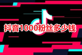 抖音1000粉丝多少钱