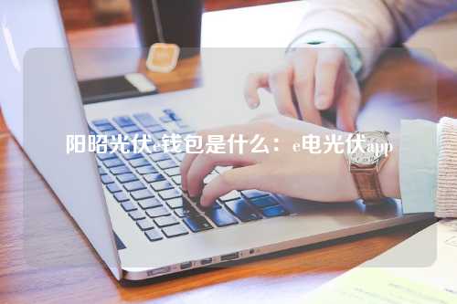 阳昭光伏e钱包是什么：e电光伏app