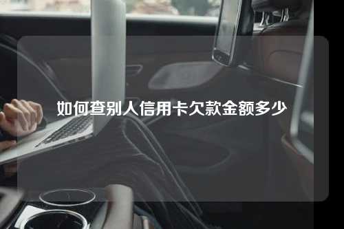 如何查别人信用卡欠款金额多少